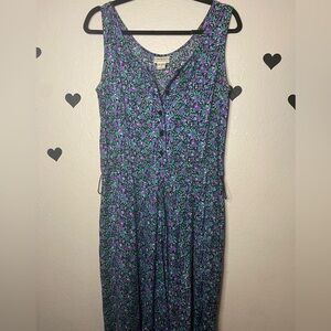 S.Roberts Floral V-Neck Maxi Dress